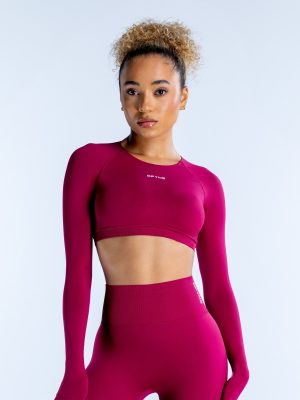Dynamic Long Sleeve Crop Top